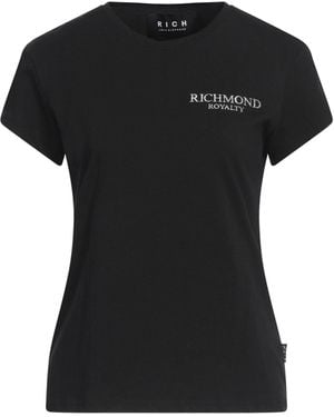 John Richmond T-Shirt Cotton, Elastane - Black