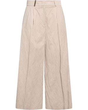 Peserico Pants Viscose, Cotton, Metal Fiber - Natural
