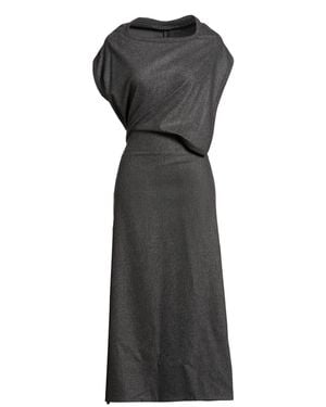 KHAITE Maxi Dress Virgin Wool, Cashmere, Elastane - Black