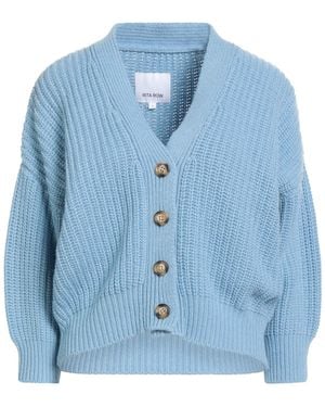 Rita Row Light Cardigan Virgin Wool, Viscose, Recycled Polyamide, Cashmere - Blue