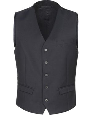 Massimo Rebecchi Midnight Tailored Vest Polyester, Wool, Elastane - Blue