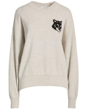 Maison Kitsuné Jumper Wool - White