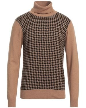 Barbati Camel Turtleneck Viscose, Wool, Polyamide, Cashmere - Brown