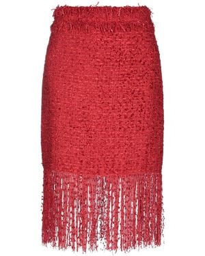 MSGM Midi Skirt - Red