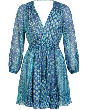Poupette Midnight Mini Dress Viscose - Blue