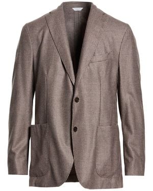 Boglioli Blazer Wool, Silk, Linen - Brown