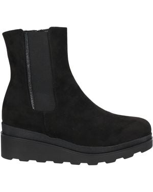Cinzia Soft Ankle Boots Textile Fibers - Black