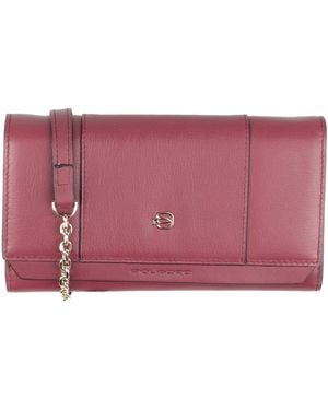 Piquadro Crossbody Wallet Cow Leather - Red