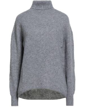 Drumohr Turtleneck Cashmere, Silk - Grey