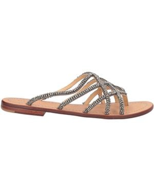 Maliparmi Thong Sandal Textile Fibres - Grey