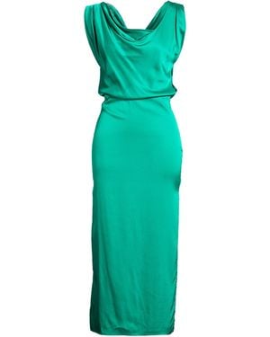 SIMONA CORSELLINI Midi Dress Ecovero Viscose, Viscose, Elastane - Green