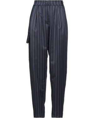 Haveone Trousers Polyester, Viscose, Elastane - Blue
