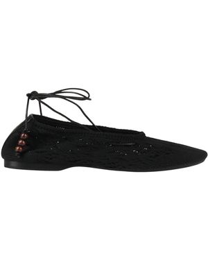 Alohas Ballet Flats Textile Fibres - Black