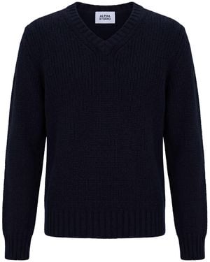 Alpha Studio Pullover - Blau