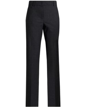 Liviana Conti Charcoal Trousers Polyester, Virgin Wool, Elastane - Blue