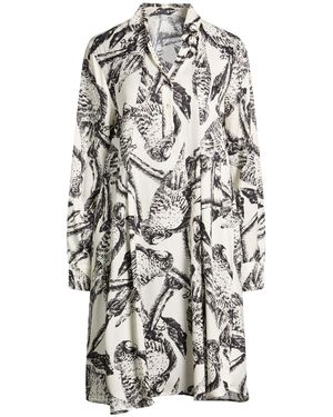 0039 Italy Ivory Mini Dress Viscose - White