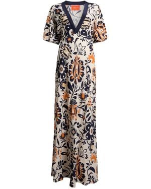 La DoubleJ Maxi Dress Silk - White