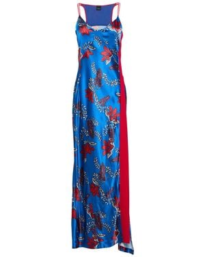Pinko Maxi Dress Polyester, Elastane - Blue