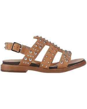 Fabbrica Dei Colli Camel Sandals Leather - Brown