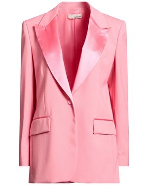 Lardini Blazer Polyester, Wool, Elastane - Pink