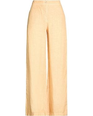 120% Lino Camel Pants Linen - Natural