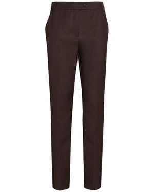 Marella Pants Polyester, Virgin Wool - Brown