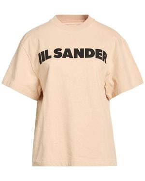 Jil Sander T-Shirt Cotton - Natural