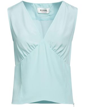 Blugirl Blumarine Top Acetate, Silk, Polyamide - Blue