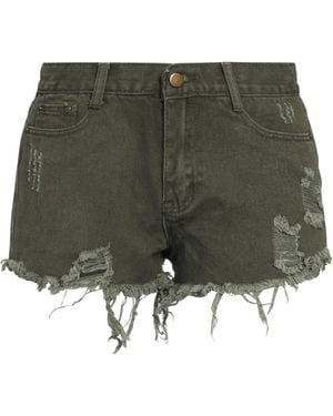 Oui, Odile! Jeansshorts - Grün