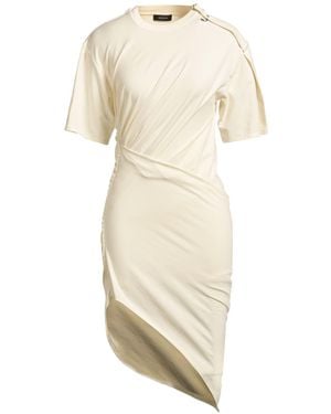 Mugler Midi Dress - Natural