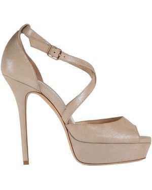 Jimmy Choo Sandals Leather - Metallic