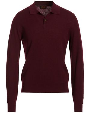 Tod's Burgundy Sweater Virgin Wool - Purple
