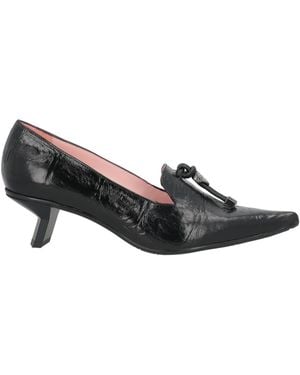 Ras Court Shoes Leather - Black