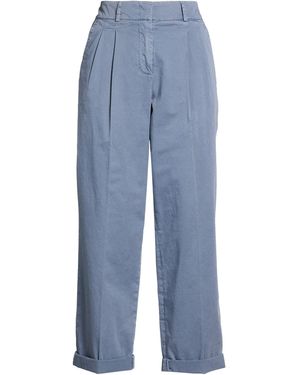 Peserico Easy Trousers Cotton, Elastane - Blue