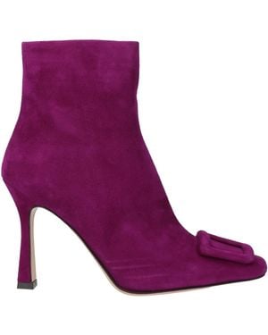 FRANCESCO SACCO Ankle Boots Leather - Purple