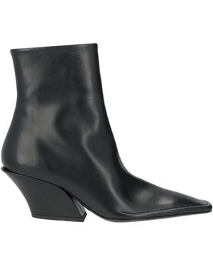 Mugler Ankle Boots Leather - Black
