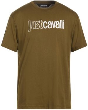 Just Cavalli Military T-Shirt Cotton - Green