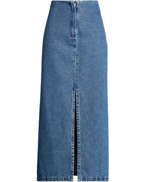 Alysi Crème Denim Skirt Cotton - Blue