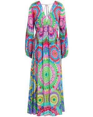 Inoa Fuchsia Midi Dress Silk - White