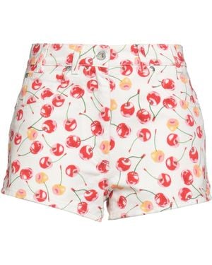 MSGM Denim Shorts Cotton - Red