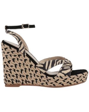 Mia Becar Espadrilles Leather - Metallic