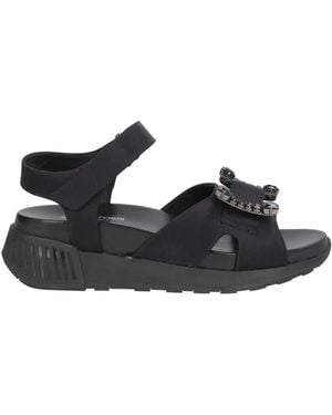 Sergio Rossi Sandals Textile Fibres - Black