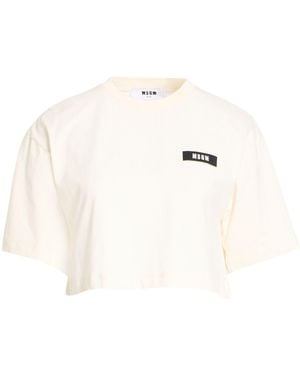 MSGM T-Shirts - Natural