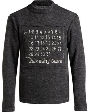 Takeshy Kurosawa Jumper Acrylic, Polyester, Nylon, Wool, Elastane - Black