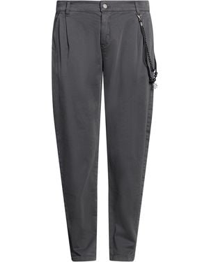 OVER/D Charcoal Pants Cotton, Elastane - Gray