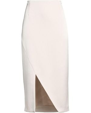 Marella Ivory Midi Skirt Triacetate, Polyester - White