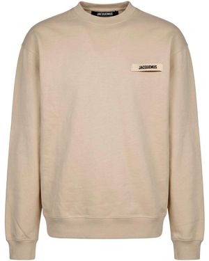 Jacquemus Sweatshirt Cotton - Natural