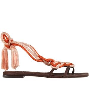 C LOVE Thong Sandal Leather - Pink