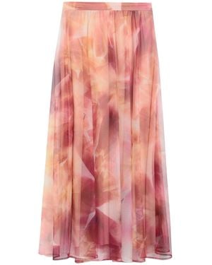 SOLOGIOIE Maxi Skirt - Pink
