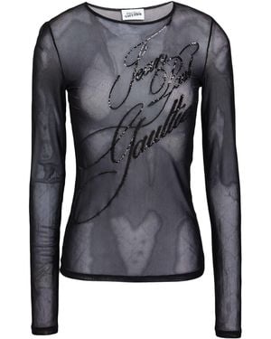Jean Paul Gaultier Top Polyamide, Elastane - Black
